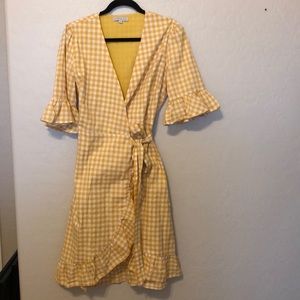Rachel Parcell everyday yellow gingham dress
